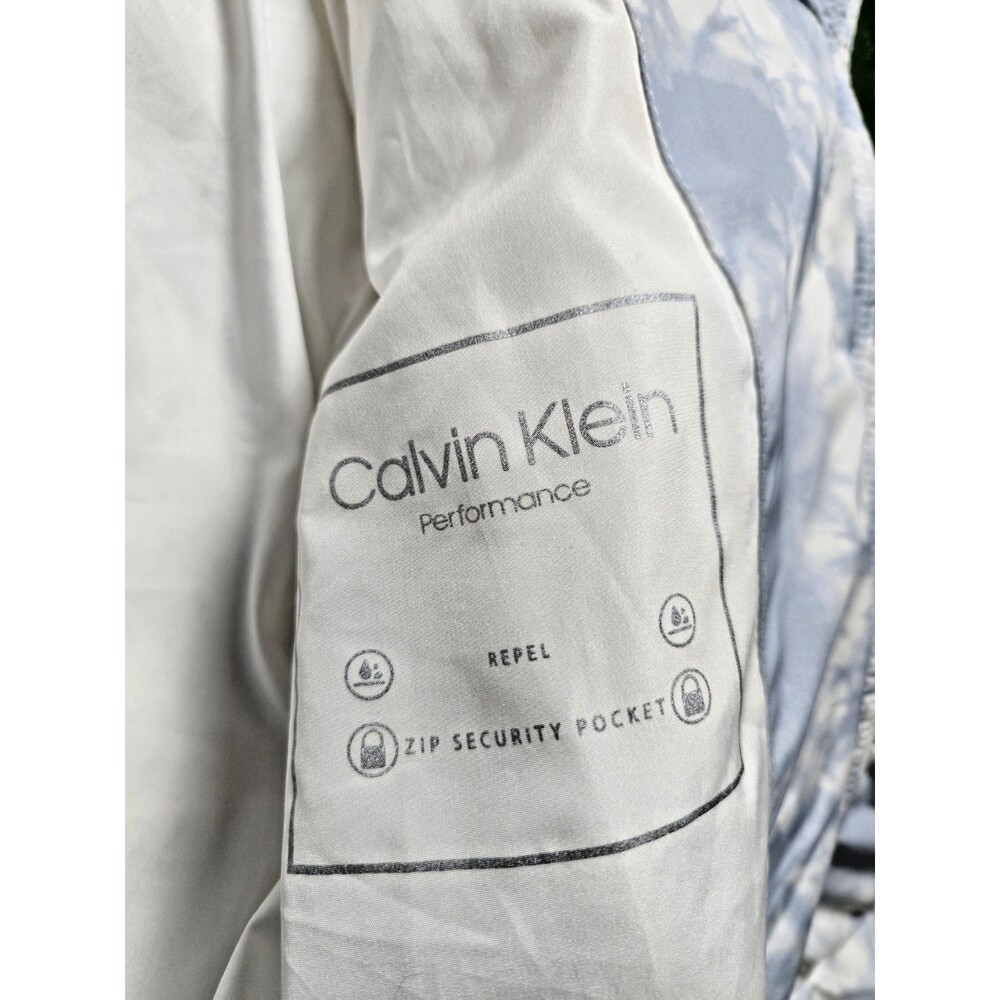Calvin Klein Performance Puffer Jacket – Blue/White Tie-Dye – Women’s Large - Picture 8 of 16